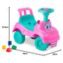 Imagem de Totokinha Classica Rosa Menina Cardoso Toys Carrinho de Brinquedo Com Blocos Formas Geometrica Triciclo Interativo