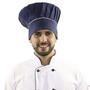 Imagem de Touca Chapéu Chef Cozinheiro Toque Blanche Gastronomia - Azul Blueberry