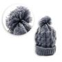 Imagem de Touca com Pompom Unissex Adulto e Juvenil Para Inverno e Outono Frio Design Moderno Várias Cores