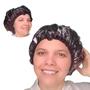 Imagem de Touca de Banho Forrado Com Cetim Preto