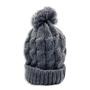 Imagem de Touca De Inverno Feminina Gorro com Pompom - Cinza