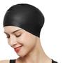 Imagem de Touca de natação em silicone lisa ideal para piscinas profissionais ou amadores resistente