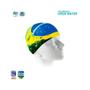 Imagem de Touca De Natação Speedo Flat Brasil Cap Unissex Amarelo Azul