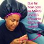 Imagem de Touca Difusora De Cetim Para Secador De Cabelo Define Cachos