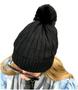 Imagem de Touca Feminina Forrada de Pelinho de Pelúcia Pompom Gorro  Toca de Inverno