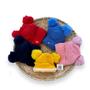 Imagem de Touca Frio Infantil Bebê Lã Tricot Pompom Forro Luxo Inverno