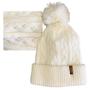 Imagem de Touca Gorro Bariloche com Pompom Bege Claro Off White Conquista