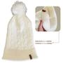 Imagem de Touca Gorro Bariloche com Pompom Bege Claro Off White Conquista