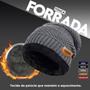 Imagem de Touca Gorro + Cachecol Forrada Lã Frio Unissex Inverno