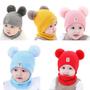 Imagem de Touca Gorro Com Cachecol Bebê Cores