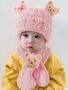 Imagem de Touca Gorro Com Cachecol Bebê Infantil Ursinho 3d Inverno  