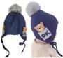 Imagem de Touca Gorro Infantil Com Pelinho Tapa Orelha Inverno Lisa