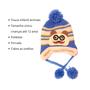 Imagem de Touca Gorro Infantil Forrada Animais Bichinhos Cobre Orelhas Frio Inverno