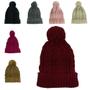 Imagem de Touca Gorro Pompom Feminina De Frio Inverno De Tricô, Crochê