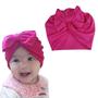 Imagem de Touca Gorro Turbante Com Laço Infantil Bebê Menina Recém Nascida a 06 Meses