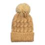 Imagem de Touca Inverno com Pompom Bege - Conforto e Estilo