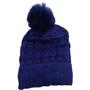 Imagem de Touca Tricô de Lã com Pompom Adulto Gorro Inverno Forrada