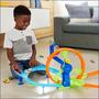 Imagem de Toy Car Track Set Hot Wheels Launch Loop com veículo fundido