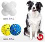 Imagem de Toy Dog Chew Toy Kimee Atom Teething Tennis Ball 3,9", pacote com 3