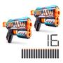 Imagem de Toy Foam Blaster XShot Skins Flux Blaster com 16 dardos, pacote com 2