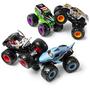 Imagem de Toy Monster Jam Land vs. Sea, pacote com 4 Monster Trucks, escala 1:64