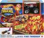 Imagem de Toy Playset Hot Wheels Monster Trucks com caminhão de bombeiros de 5 alarmes