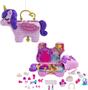 Imagem de Toy Playset Polly Pocket, unicórnio de viagem 2 em 1 com 2 bonecas