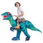 Imagem de Traje de dinossauro inflável GOOSH T-Rex para Halloween adulto