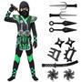 Imagem de Traje de Ninja Verde Spooktacular Creations - Infantil (8 a 10 anos)