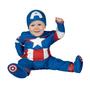 Imagem de Traje do Capitão América Infantil Jazwares - Oficial - 12-18 Meses