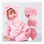 Imagem de Traje MICHLEY Baby Romper Winter Flannel Pink Bird 19-24M