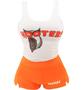 Imagem de Traje Ripple Junction Hooters Girl Classic M Laranja Branco