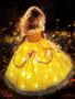 Imagem de Traje UPORPOR Light Up Princess Belle para meninas de 5 a 6 anos