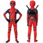 Imagem de Traje Zentai Deadpool para Crianças - Fantasia de Halloween com Acessórios