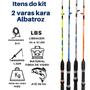 Imagem de Tralha Completa de Pesca Com 2 Varas + 2 Molinetes + Itens