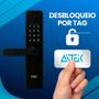 Imagem de Tranca Inteligente Digital Biométrica com App WiFi e Chave Entrega Rápida