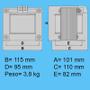 Transformador Monofásico de Comando Universal 220V/380V/440V X 110V/220V 200VA - SW Imagem de Transformador Monofásico de Comando Universal 220V/380V/440V X 110V/220V 200VA