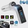 Imagem de Transmissor Fm Carregador Veicular Bluetooth Mp3 Usb Pendriv