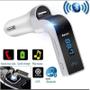 Imagem de Transmissor Receptor FM Bluetooth Mp3 Rádio Adaptador Carregador Veicular Automotivo Música Micro SD/PENDRIVE Carg7