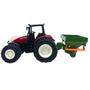 Imagem de Trator Controle Remoto Com Distribuidor De Adubo 1:24 Recarregável E Luzes Máquina Agricola CKS Toys