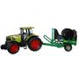 Imagem de Trator De Brinquedo Com Implementos Farm Tractor 50Cm