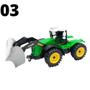 Imagem de Trator de brinquedo Jr 0113 Fricção modelo Construção Agricultor Pecuária Plantação