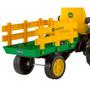 Imagem de Trator Eletrico Infantil Pég-pérego John Deere Ground Force 12v Verde e Amarelo