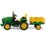Imagem de Trator Eletrico Infantil Pég-pérego John Deere Ground Force 12v Verde e Amarelo