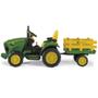 Trator elétrico John Deere Ground Force 12V com carretinha - Peg Pérego Imagem de Trator elétrico John Deere Ground Force 12V com carretinha