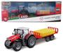 Imagem de Trator Massey Ferguson 8740S c/ Reboque de Fardos - Farm - 1/40 - Bburago