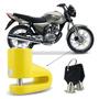 Imagem de Trava de Disco e Freio Com Alarme Para Motocicletas Universal