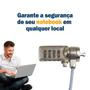 Imagem de Trava De Segurança Notebook Pc Com Senha Cabo De Aço Segredo 4 Digitos