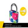 Imagem de Trava de segurança tsa mini cadeado pequeno colorido 2 chaves bagagem mala armário e bolsas