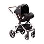 Imagem de Travel System Kansas Carrinho + Bebê Conforto + Base Silver/Preto - Premium Baby